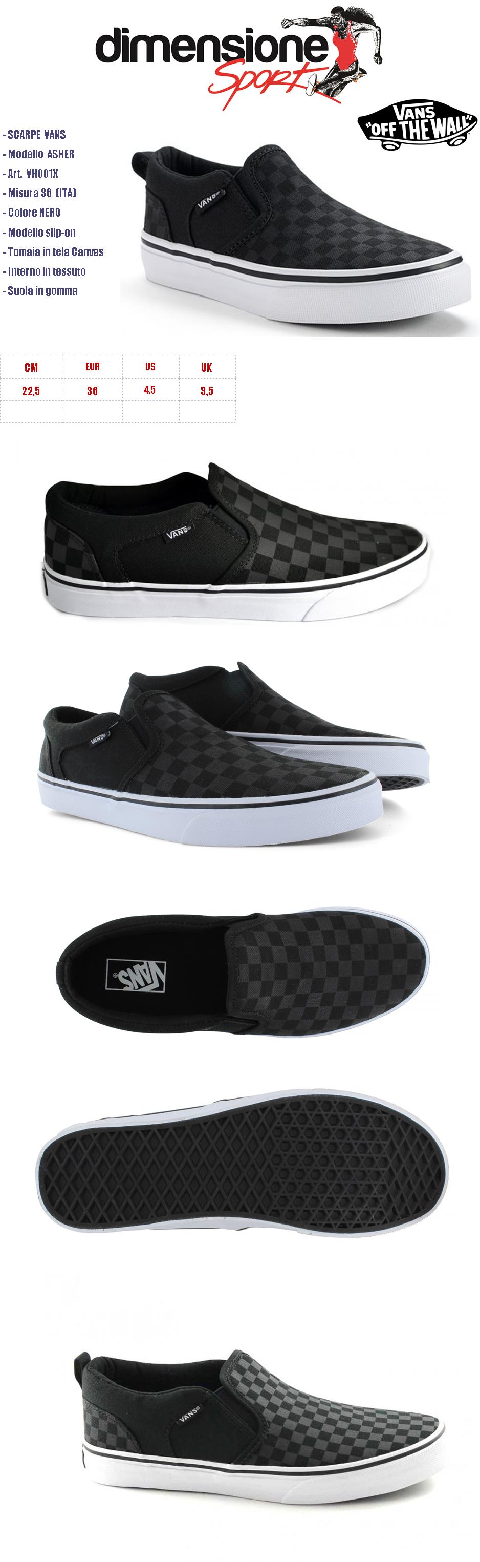 vans basse quadretti